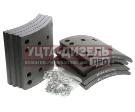 Изображение раздела накладка тормозной колодки маз-5440 man mercedes задней/передней стандарт (410х183) (8шт.) megapower