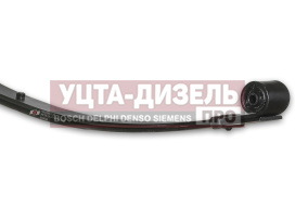 Изображение раздела рессора газ-2705,32213,33021 передняя (2 листа) с укор.ушком 2 листа с шарнирами l=1566мм чмз