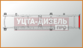 Изображение раздела поперечина газ-3302 №6 рамы под фаркоп азг