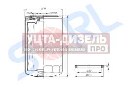 Изображение раздела фильтр топливный daf iveco камаз дв.cummins eqb sorl