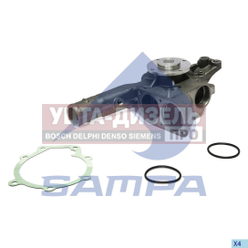 Изображение раздела насос водяной камаз-5490 mercedes atego (дв.om 904la/om906la/hla/om926la/om924la) sampa