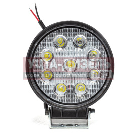 Изображение раздела фара рабочего света круглая 115х142x42мм 27w 9led (рассеянный свет) avtoelectrica