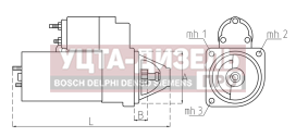 Изображение раздела стартер камаз,паз,кавз дв.cummins eqb 180-20,210 24в z=12 6.0квт tesla technics
