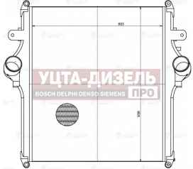 Изображение раздела охладитель камаз-54901 наддувочного воздуха (nh787001) luzar