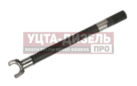 Изображение раздела полуось урал переднего моста внутренняя левая 20 шл.,l=730 (до 2003г.) (ао аз урал)