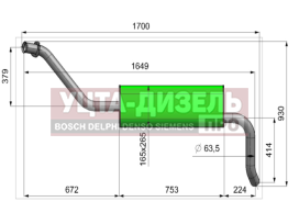 Изображение раздела глушитель газ-3302 next,бизнес дв.умз,evotech,cummins (гбо) евро-4,5 техком