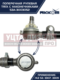 Изображение раздела тяга рулевая газ-3307,3309,53 поперечная акком