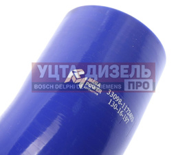 Изображение раздела патрубок газ-33088,33098,газон next дв.ямз интеркуллера угловой синий силикон (d=60) megapower