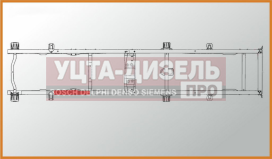 Изображение раздела усилитель газ-3302 №2 рамы под кабину левый l=1200мм толщина 4мм азг