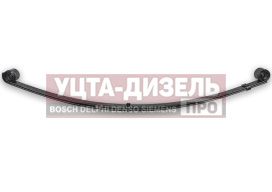 Изображение раздела рессора газ-2705,32213,33021 передняя (2 листа) с укор.ушком 2 листа с шарнирами l=1566мм чмз